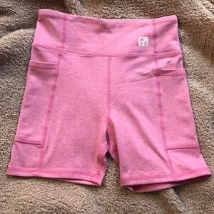 Cotton on kids pink biker shorts